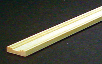 Dollhouse Miniature Plinth Base Molding 2/Pk